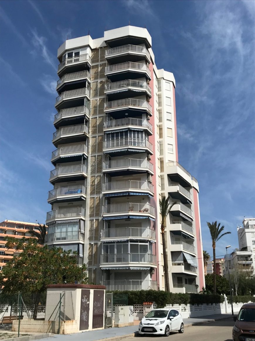Rehabilitacion fachadas apartamento de playa Puntal tecnico Valencia